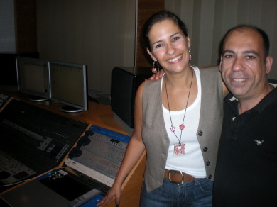 76.  Con Mafalda Arnauth en MDL Estudios – Lisboa 29.07.2010