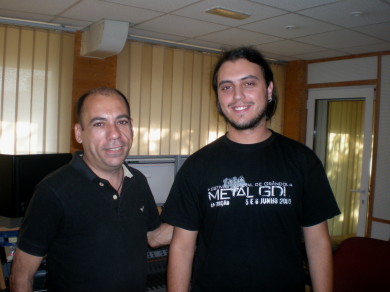 77.  Con André Tavares en MDL Estudios – Lisboa 29.07.2010